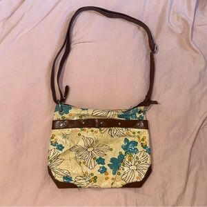 Bueno cute and funky floral shoulder bag!